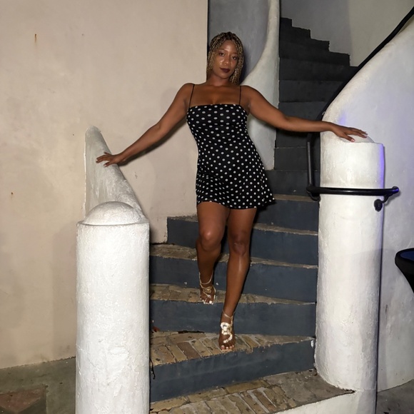 naked wardrobe Dresses & Skirts - Naked Wardrobe S Polka Dot Mini Dress